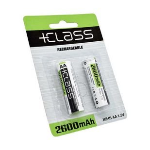 BATERIJE PUNJIVE Ni-MH +CLASS AA 2600mAh, 2 KOM BLISTER
