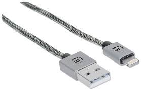 KABEL ILYNK LIGHTING A MUŠKI + 8-PIN MUŠKI 1M STEEL GRAY