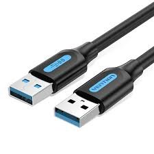 USB KABEL MUŠKI NA USB MUŠKI 3.0 VENTION 3m PVC CRNI