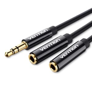 ADAPTER AUDIO 3.5mm ŽENSKI NA 2.5mm MUŠKI VENTION SREBRNI