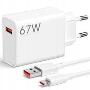 KUĆNI PUNJAČ ORIGINAL XIAOMI 67W+TIP C KABEL BIJELI BLISTER